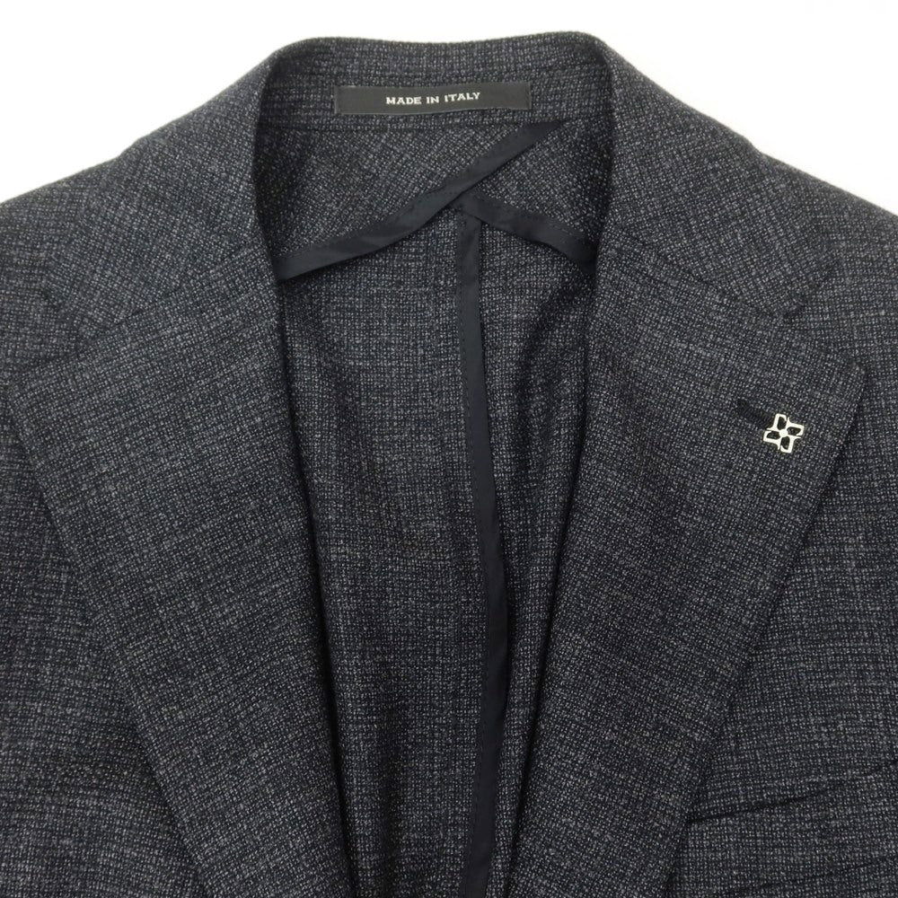 [Used] TAGLIATORE wool tailored jacket, black x grey [50] [Condition rank B] ​​[Men&