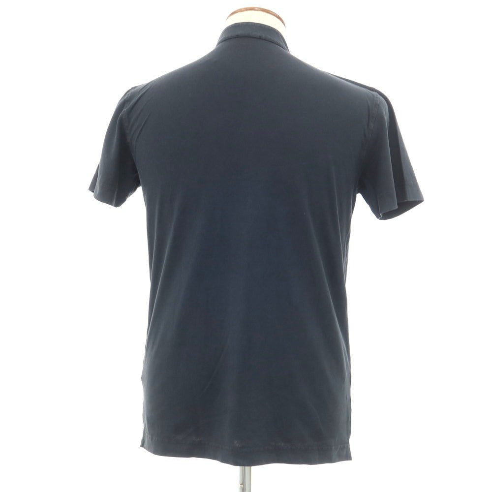 [Used] Drumohr Cotton Henley Neck Short Sleeve T-Shirt Grayish Navy [Size M] [NVY] [S/S] [Condition Rank C] [Men&