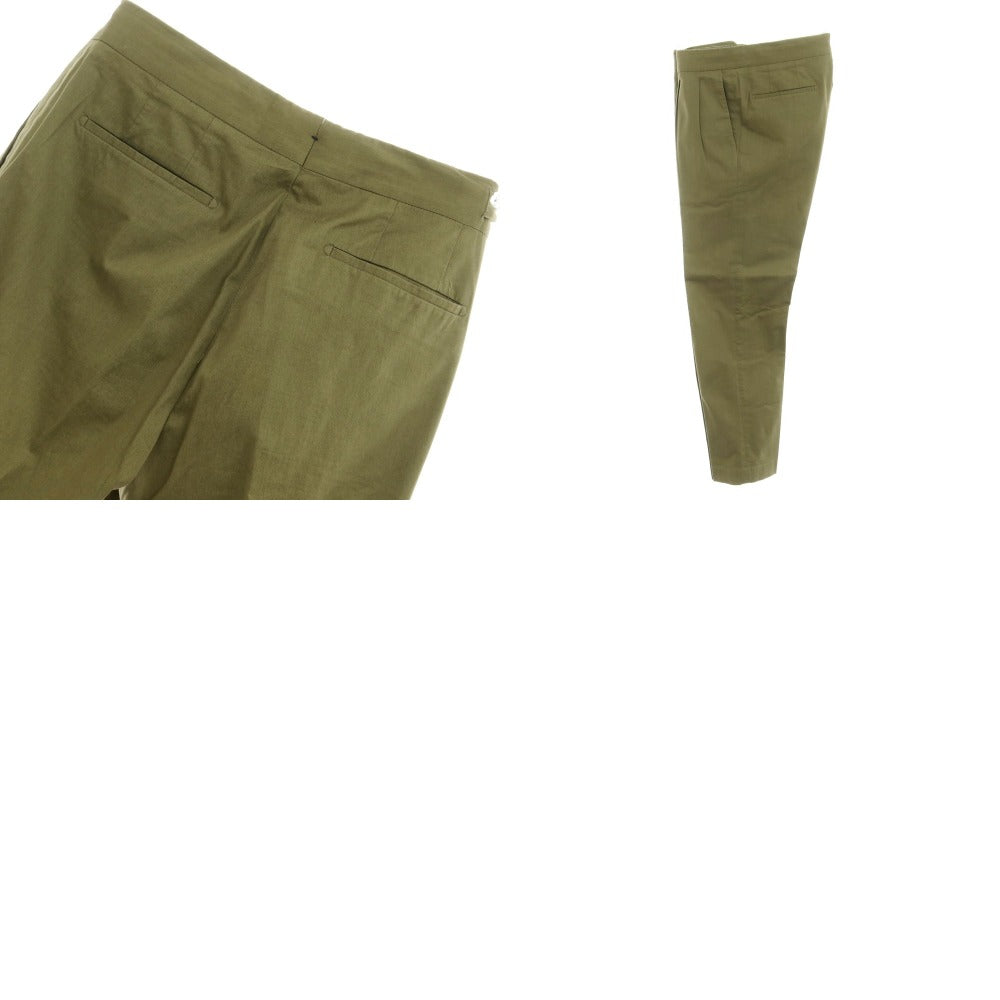 [Used] GERMANO Stretch Cotton Casual Slacks Pants Olive Green [48] [Condition Rank B] ​​[Men&