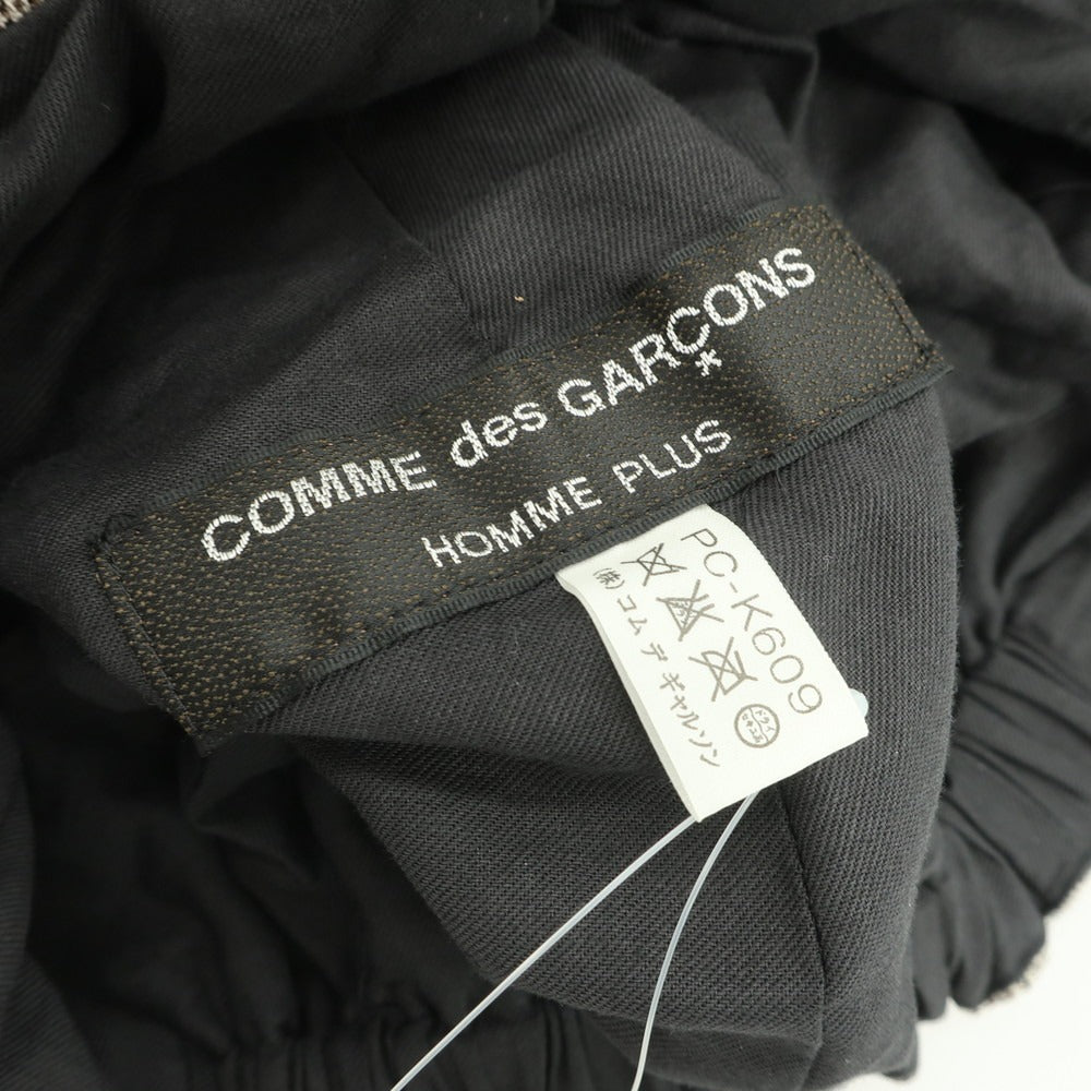 【中古】コムデギャルソンオムプリュス COMME des GARCONS HOMME PLUS ウール グレンチェック キャップ ブラウンxホワイト【 状態ランクB 】【 メンズ 】