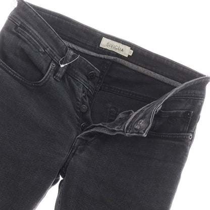 [Used] SIVIGLIA Stretch Denim Jeans Black (Dark Gray) [32] [Condition Rank B] ​​[Men&