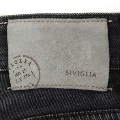 【中古】シビリア SIVIGLIA ストレッチ デニムパンツ ジーンズ ブラック（ダークグレー）【 32 】【 状態ランクB 】【 メンズ 】