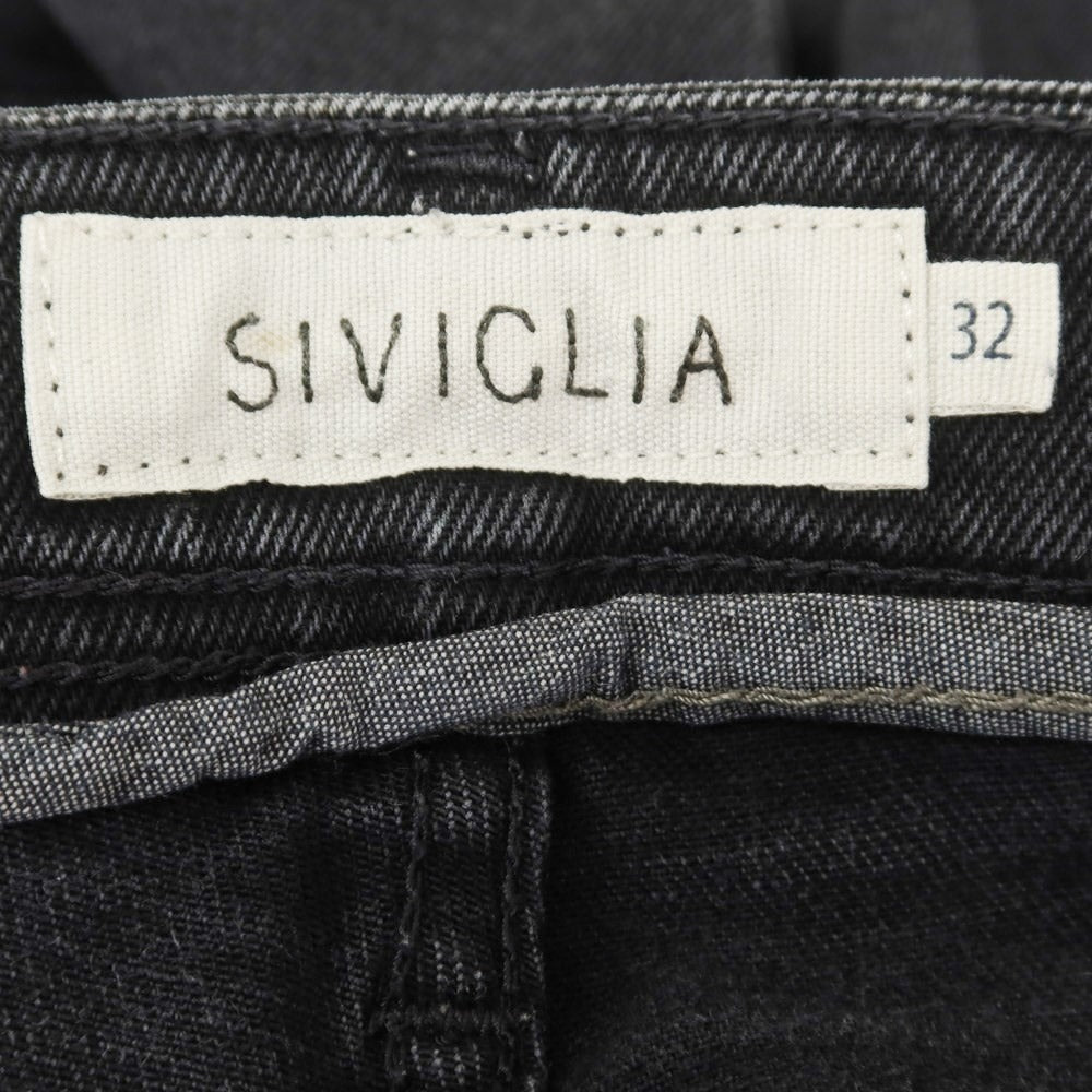 [Used] SIVIGLIA Stretch Denim Jeans Black (Dark Gray) [32] [Condition Rank B] ​​[Men&