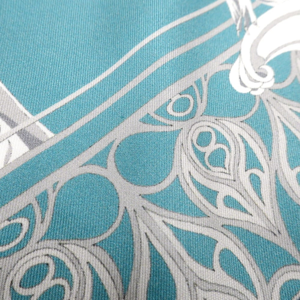 [Used] Kinloch Silk Pocket Square, Light Blue x White [Condition Rank B] ​​[Men&