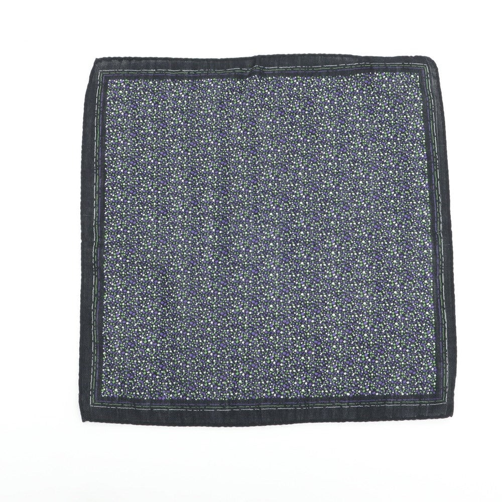 [Used] RODA Wool Silk Pocket Square Black x Purple [Condition Rank B] ​​[Men&