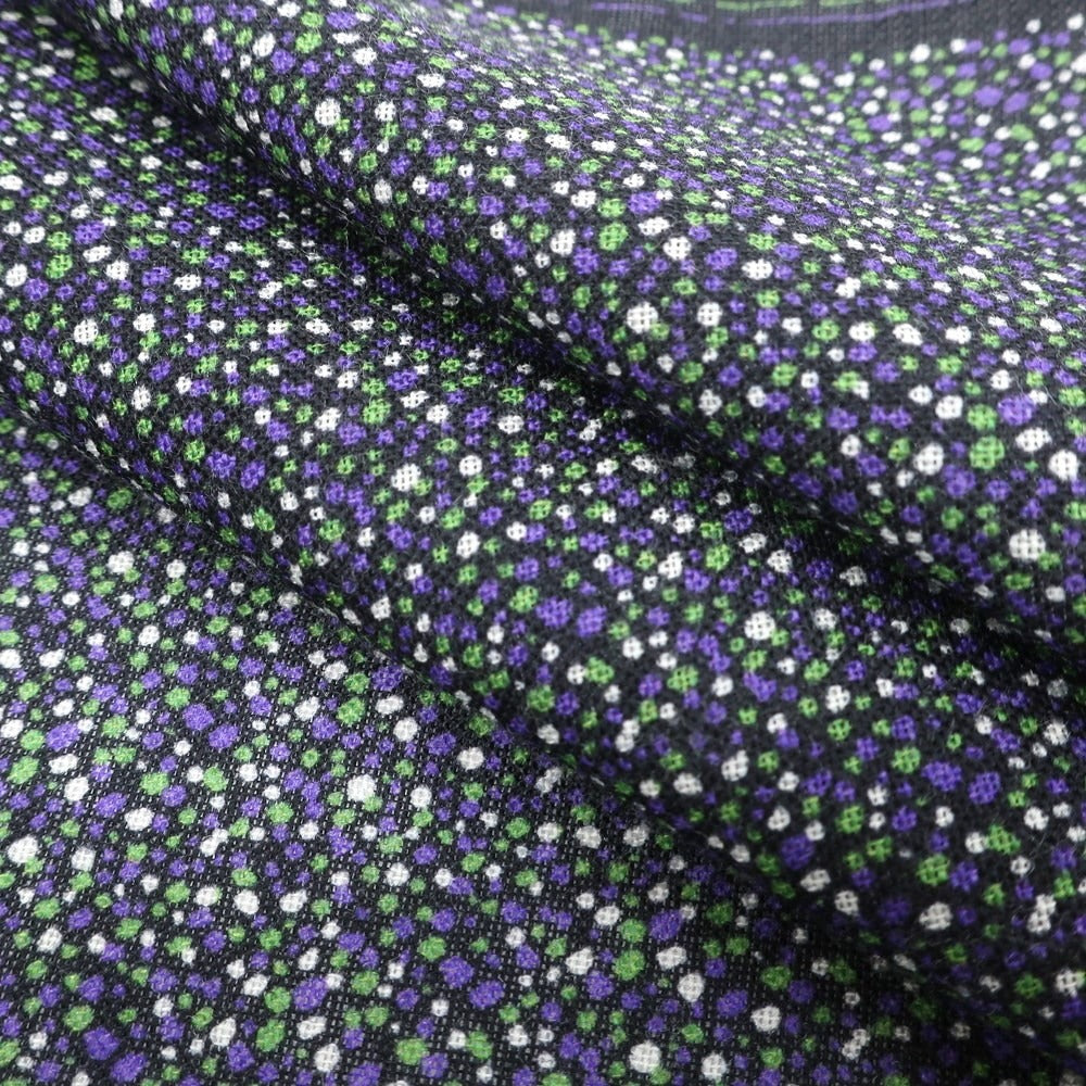 [Used] RODA Wool Silk Pocket Square Black x Purple [Condition Rank B] ​​[Men&