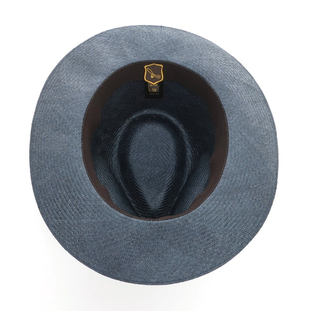 [Used] Doria 1905 DORIA 1905 Fedora Straw Hat Light Navy [Size 59] [NVY] [S/S] [Condition Rank A] [Men&