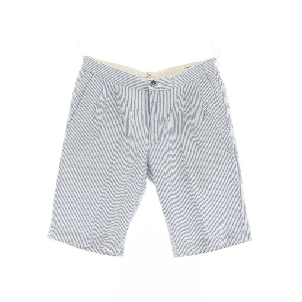 [Used] GTA Seersucker Cotton Shorts White x Blue [44] [Condition Rank B] ​​[Men&