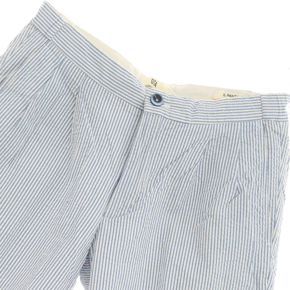 [Used] GTA Seersucker Cotton Shorts White x Blue [44] [Condition Rank B] ​​[Men&