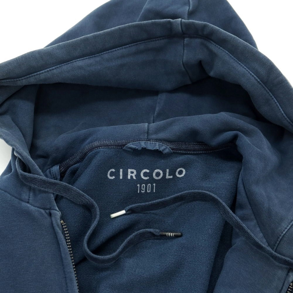 [Used] CIRCOLO 1901 Stretch Cotton Zip-up Hoodie Smoky Navy [Size XS] [NVY] [S/S/A/W] [Condition Rank C] [Men&