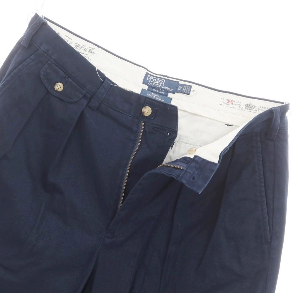 [Used] Polo Ralph Lauren BEAMS special order cotton chino pants navy [32] [Condition rank B] ​​[Men&