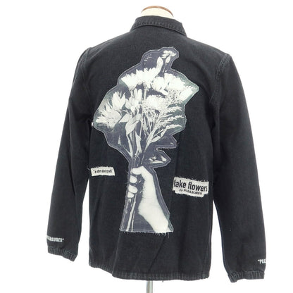 [Used] PLEASURES Denim Coach Jacket Blouson Black [M] [Condition Rank B] ​​[Men&