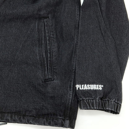 [Used] PLEASURES Denim Coach Jacket Blouson Black [M] [Condition Rank B] ​​[Men&