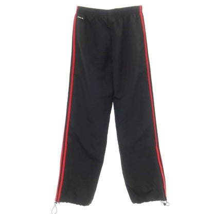 [Used] Adidas polyester three stripes track pants, black x red [S] [Condition rank B] ​​[Men&