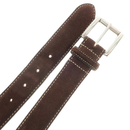 [Used] BEAUTY&amp;amp;YOUTH UNITED ARROWS Suede Leather Belt Dark Brown [30/76] [Condition Rank C] [Men&