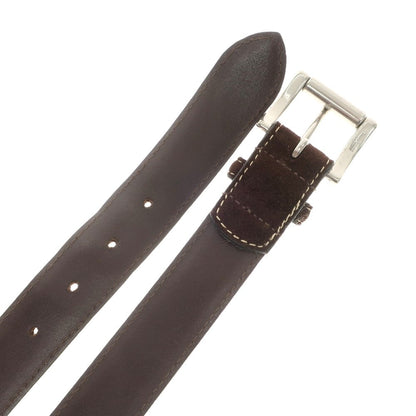 [Used] BEAUTY&amp;amp;YOUTH UNITED ARROWS Suede Leather Belt Dark Brown [30/76] [Condition Rank C] [Men&