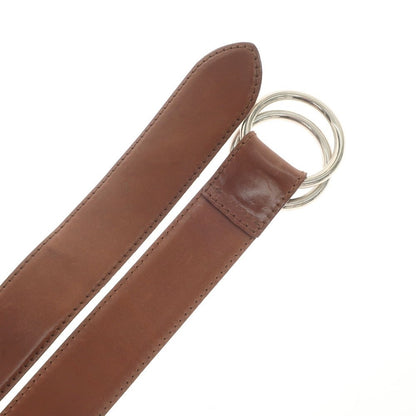 [Used] Guercilena Leather Double Ring Belt Brown [30] [Condition Rank C] [Men&