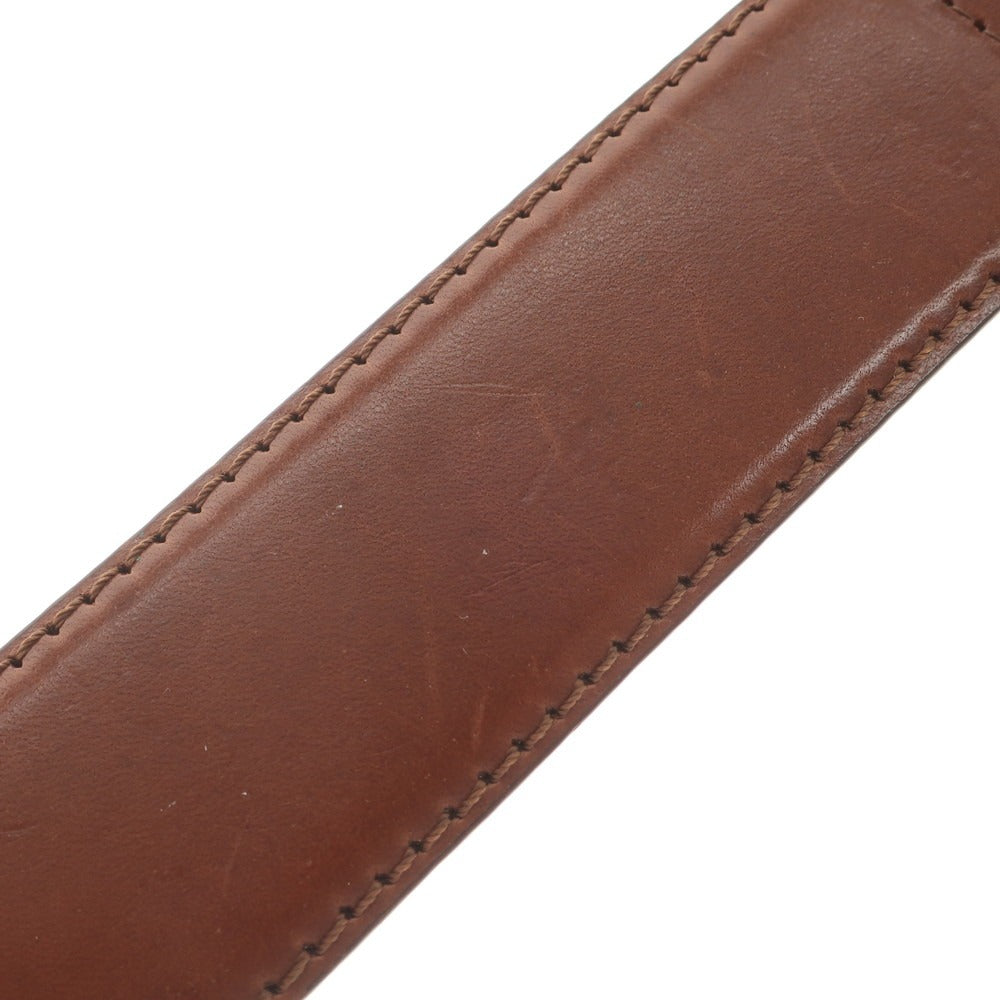 [Used] Guercilena Leather Double Ring Belt Brown [30] [Condition Rank C] [Men&