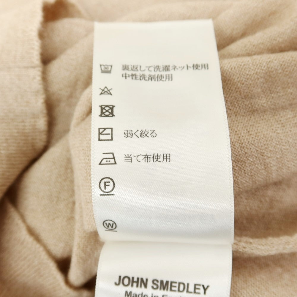 【中古】ジョンスメドレー JOHN SMEDLEY ハイゲージウールコットン 半袖ポロニット ベージュ【 XS 】【 状態ランクB 】【 メンズ 】