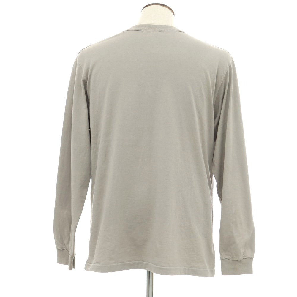 [Used] tone 2024 Spring/Summer Cotton Pullover Long Sleeve T-Shirt Greige [Size 3] [GRY] [S/S/A/W] [Condition Rank B] ​​[Men&