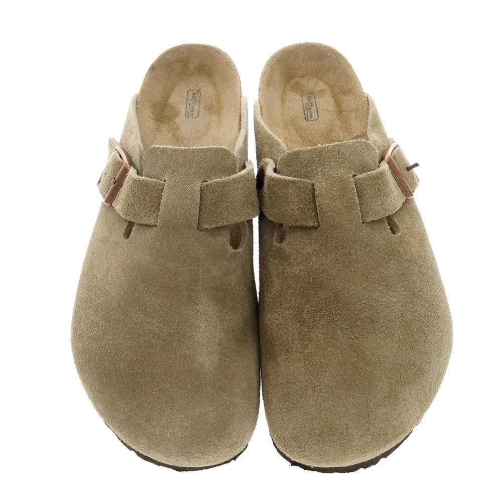 【中古】ビルケンシュトック BIRKENSTOCK ボストン スエード サンダル トープ【 41 】【 状態ランクC 】【 メンズ 】