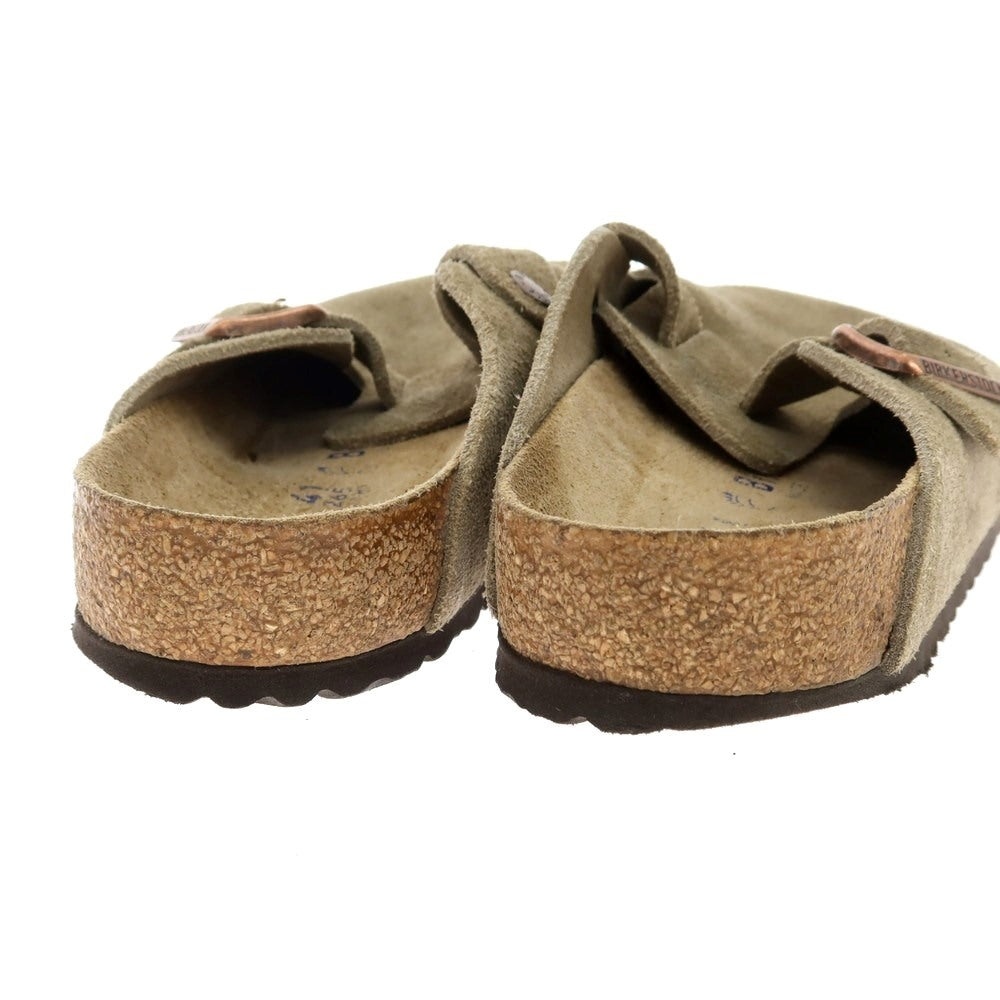 【中古】ビルケンシュトック BIRKENSTOCK ボストン スエード サンダル トープ【 41 】【 状態ランクC 】【 メンズ 】