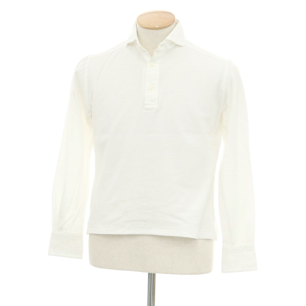 [Used] GUY ROVER Cotton Long Sleeve Polo Shirt White [Size XS] [WHT] [S/S/A/W] [Condition Rank C] [Men&