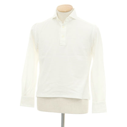 [Used] GUY ROVER Cotton Long Sleeve Polo Shirt White [Size XS] [WHT] [S/S/A/W] [Condition Rank C] [Men&