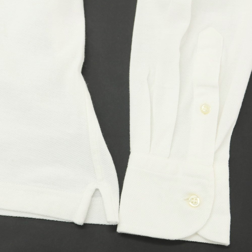 [Used] GUY ROVER Cotton Long Sleeve Polo Shirt White [Size XS] [WHT] [S/S/A/W] [Condition Rank C] [Men&