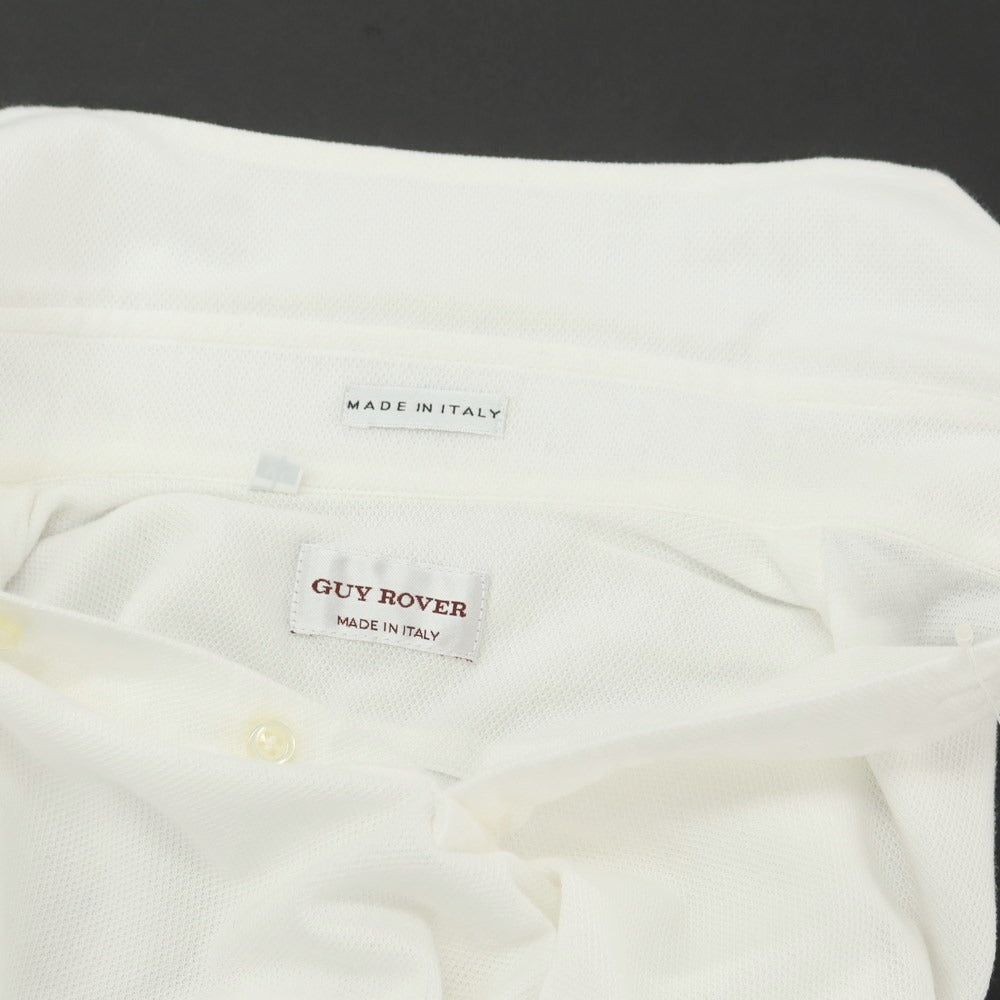 [Used] GUY ROVER Cotton Long Sleeve Polo Shirt White [Size XS] [WHT] [S/S/A/W] [Condition Rank C] [Men&