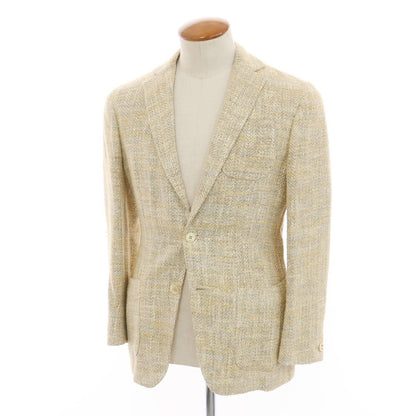 [Used] Ernesto GFB Silk Cotton Casual Jacket Beige x Yellow x White [46] [Condition Rank A] [Men&