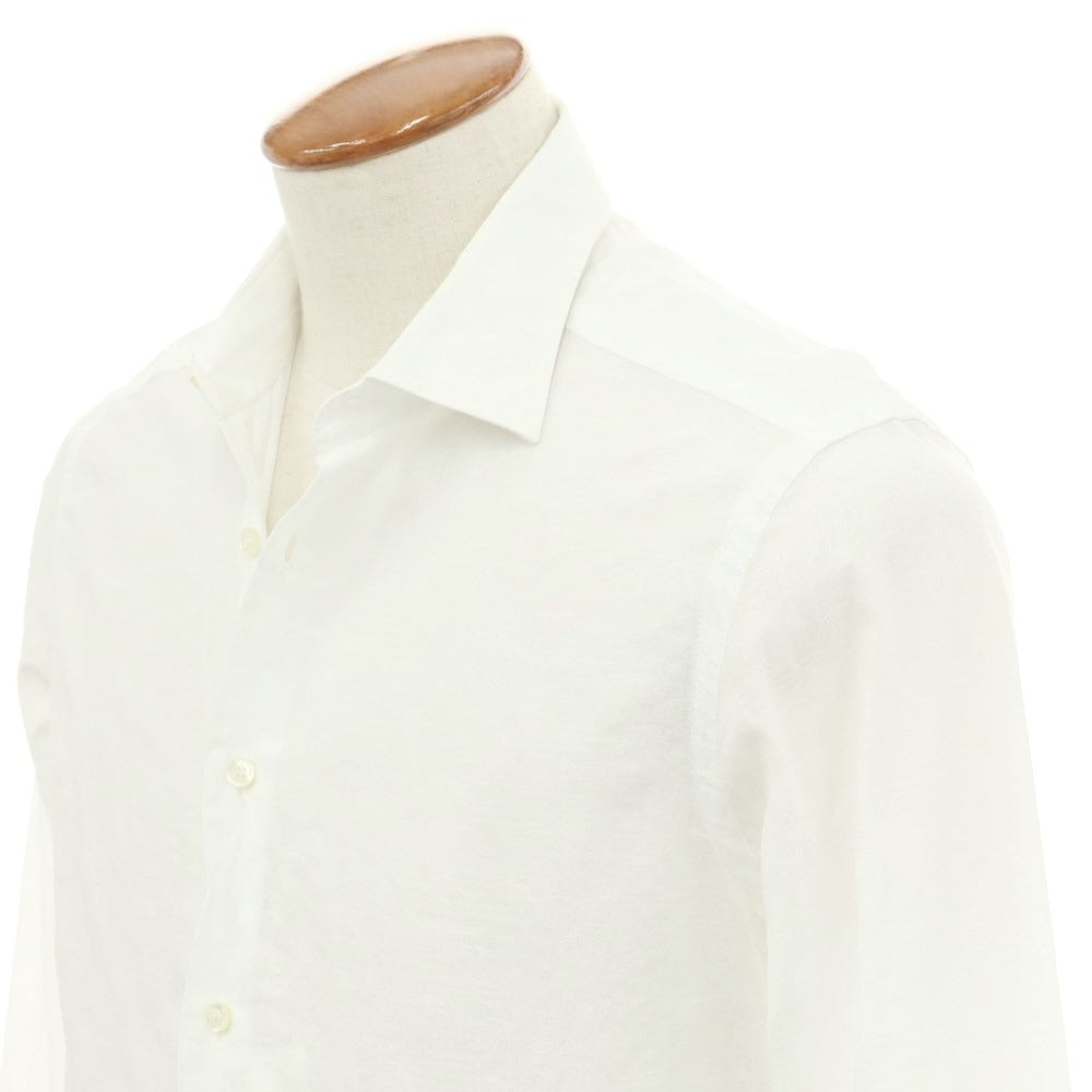 [Used] ETRO Cotton Semi-wide Collar Casual Shirt White [Size 39] [WHT] [S/S/A/W] [Condition Rank C] [Men&