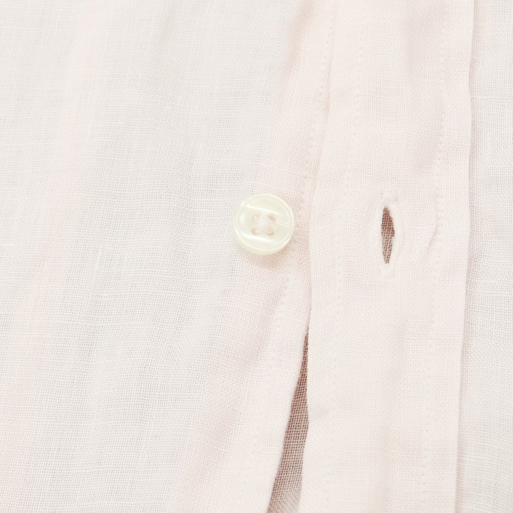 [Used] BARONIO Linen Wide Collar Casual Shirt Light Pink [Size M] [PNK] [S/S] [Condition Rank C] [Men&