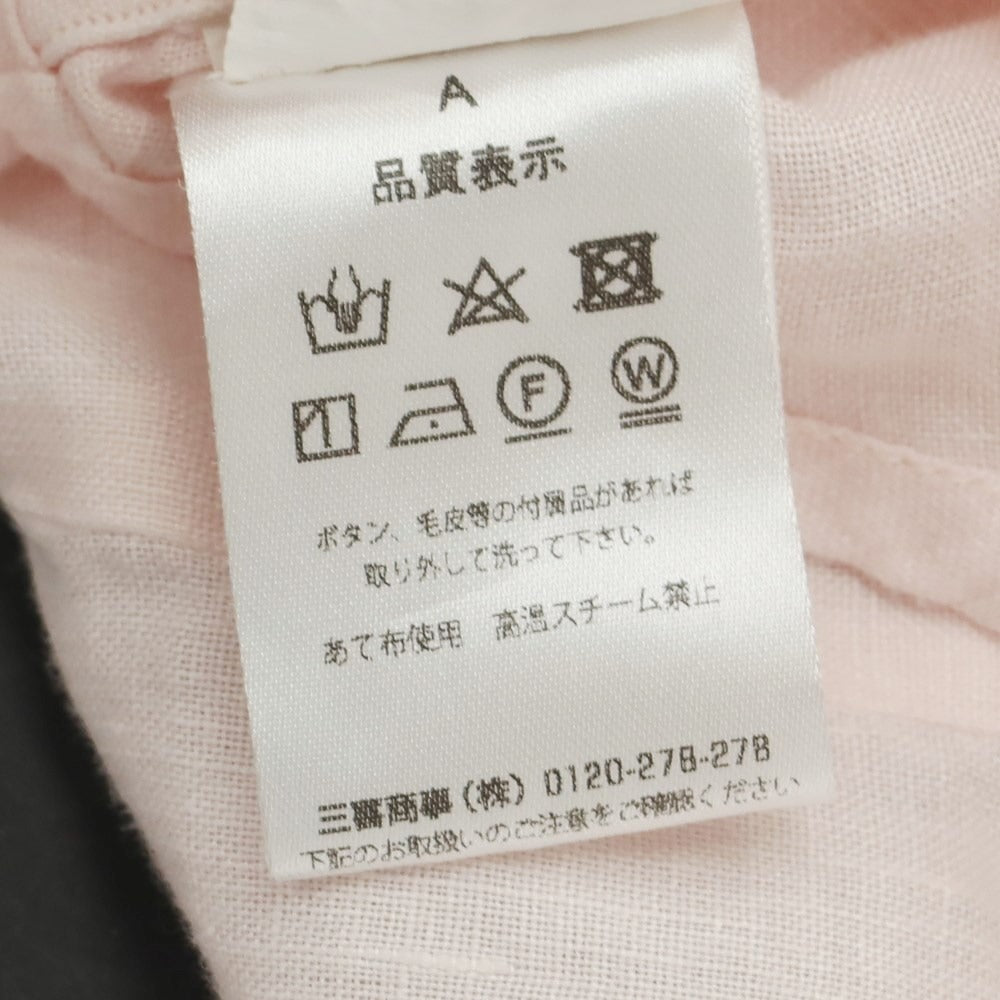 [Used] BARONIO Linen Wide Collar Casual Shirt Light Pink [Size M] [PNK] [S/S] [Condition Rank C] [Men&