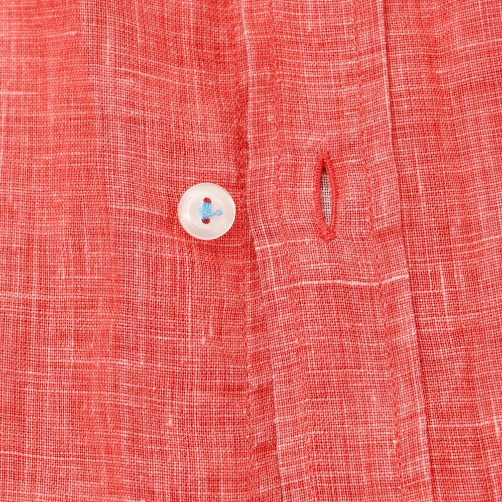 [Used] SEEKER GROOVE Linen Horizontal Collar Casual Shirt Red [Size S] [RED] [S/S] [Condition Rank C] [Men&