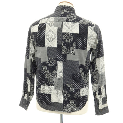 [Used] Liberty Rose Cotton All-over Pattern Casual Shirt Black x White [Size 39] [BLK] [S/S/A/W] [Condition Rank C] [Men&