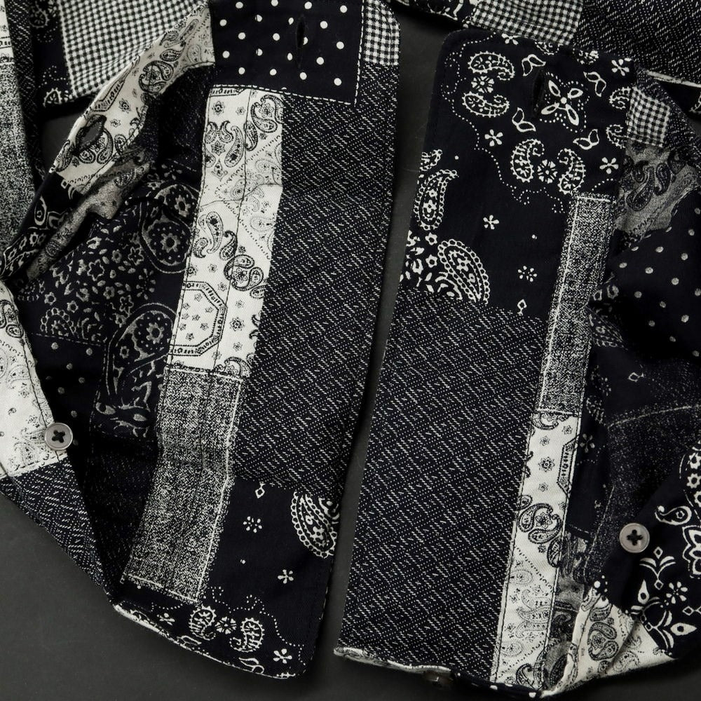 [Used] Liberty Rose Cotton All-over Pattern Casual Shirt Black x White [Size 39] [BLK] [S/S/A/W] [Condition Rank C] [Men&