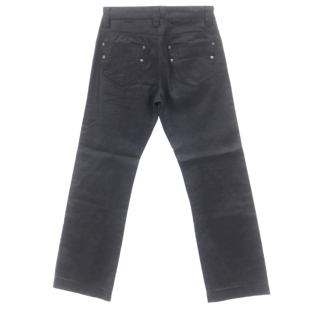 [Used] EPOCA UOMO Coated Cotton 5 Pocket Pants Black [44] [Condition Rank C] [Men&