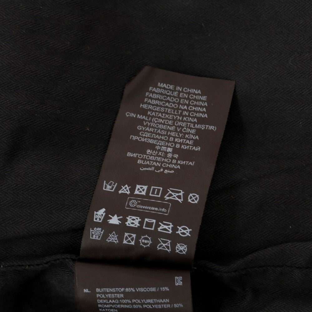 【中古】【未使用】ジースターロウ G-STAR RAW レーヨンポリエステル フェイクレザー ジップアップ ブルゾン ブラック【 XS 】【 状態ランクS 】【 メンズ 】 [EPD]