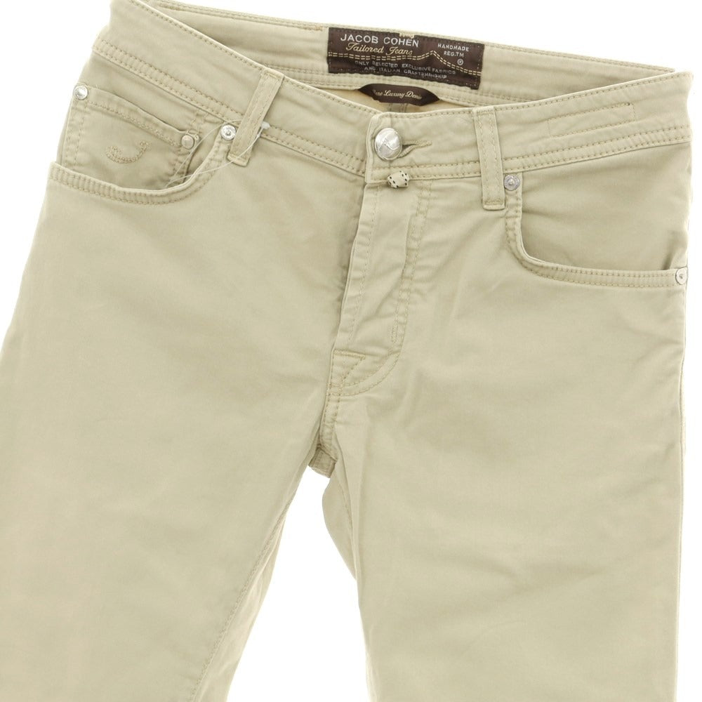 [Used] JACOB COHEN PW622 Stretch Cotton 5 Pocket Pants Beige [28] [Condition Rank B] ​​[Men&