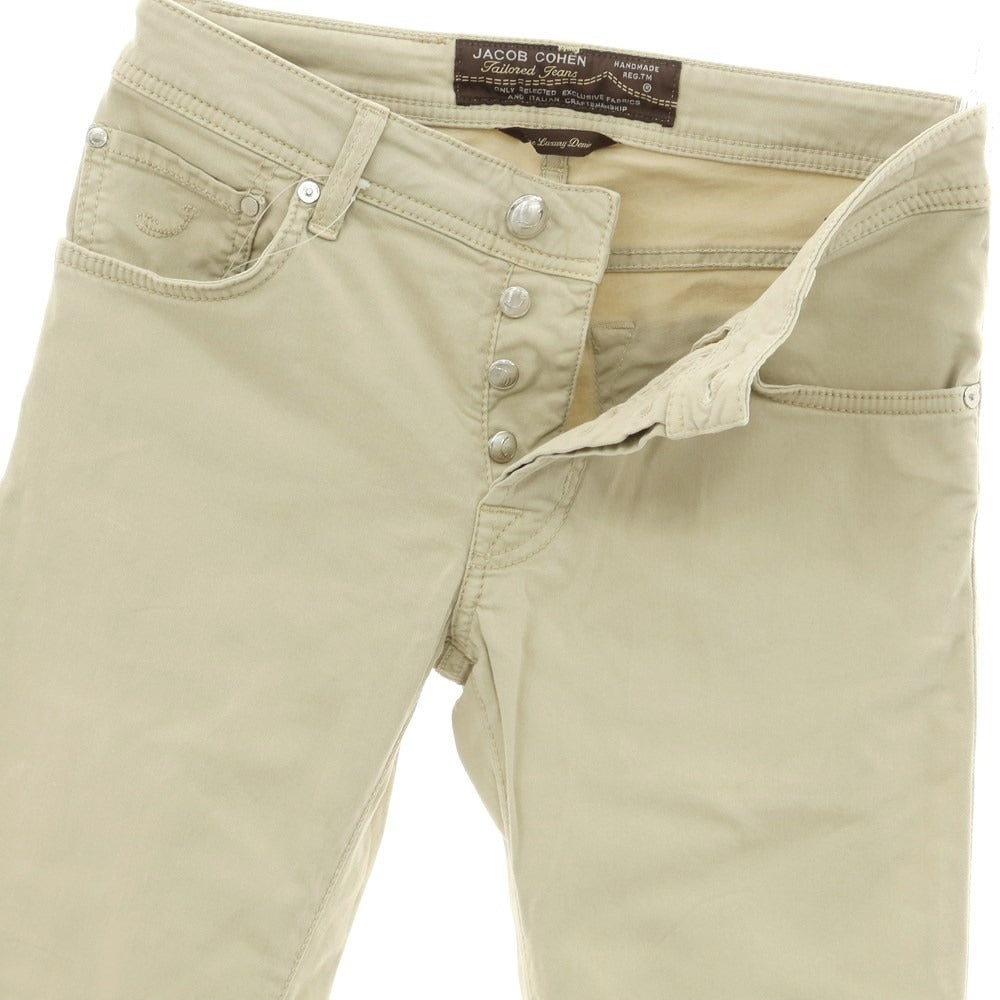 [Used] JACOB COHEN PW622 Stretch Cotton 5 Pocket Pants Beige [28] [Condition Rank B] ​​[Men&