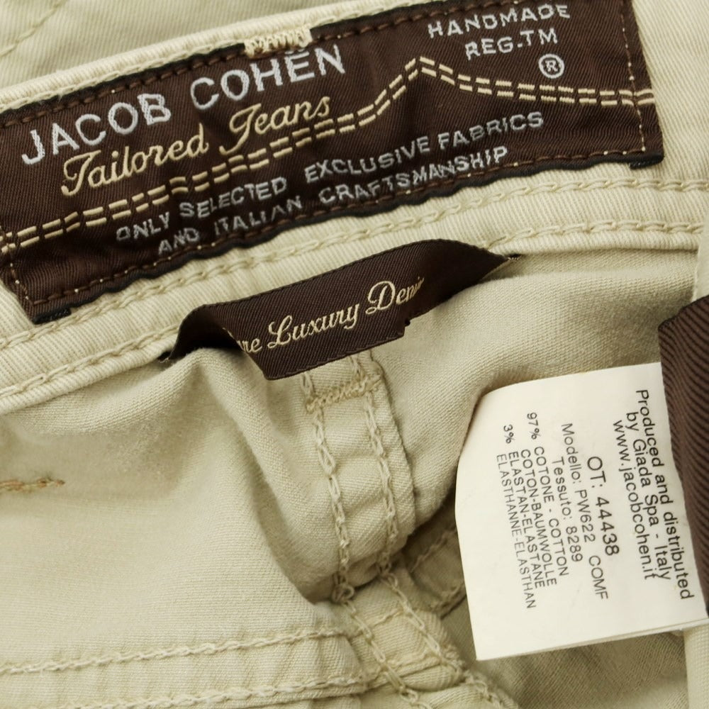 [Used] JACOB COHEN PW622 Stretch Cotton 5 Pocket Pants Beige [28] [Condition Rank B] ​​[Men&