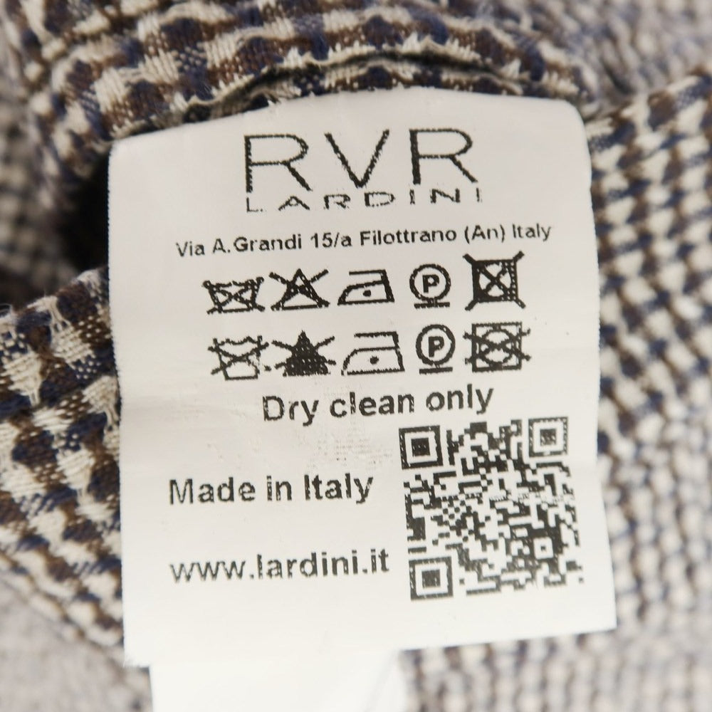 [Used] LARDINI reversible flex cotton casual jacket, off-white x navy x dark brown [48] [Condition rank B] ​​[Men&