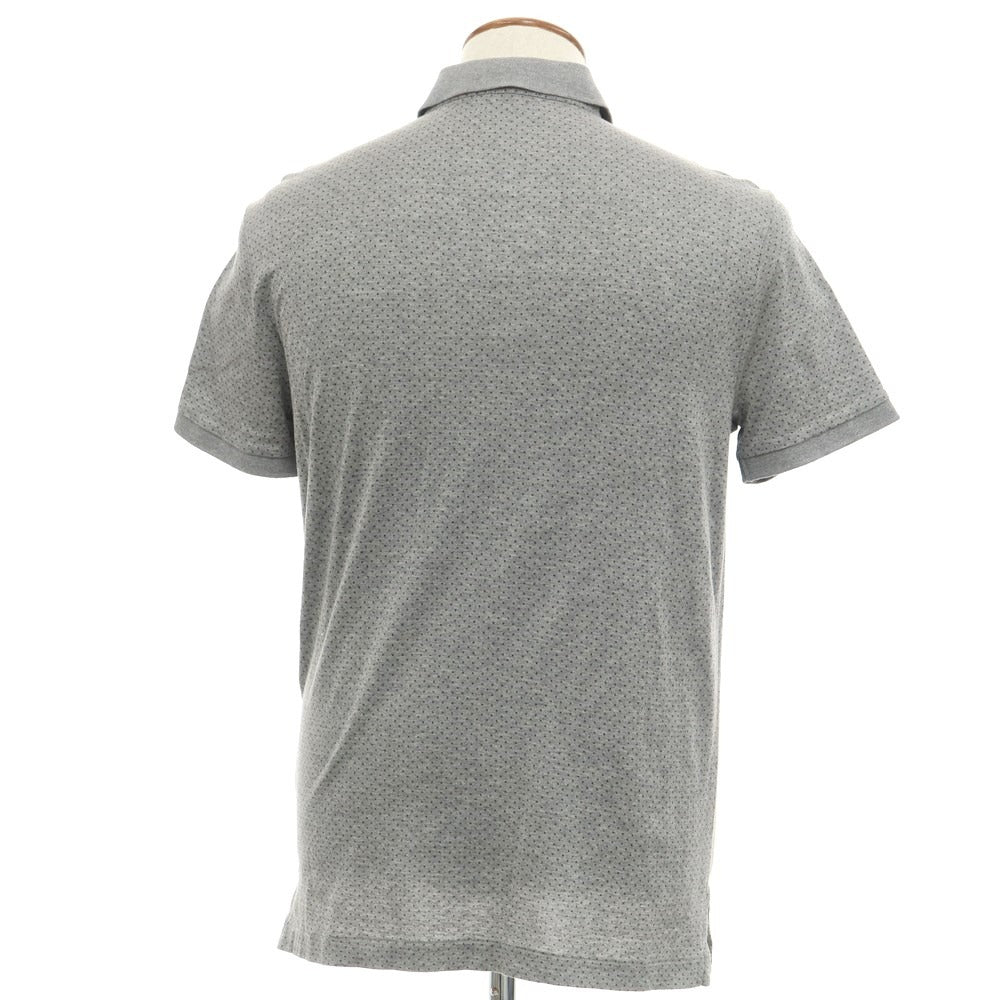 [Used] Ralph Lauren Cotton Polka Dot Short Sleeve Polo Shirt Grey [M] [Condition Rank B] ​​[Men&