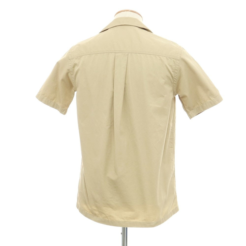 [Used] Bagutta Cotton Open Collar Short Sleeve Shirt Beige [Size XS] [BEI] [S/S] [Condition Rank B] ​​[Men&