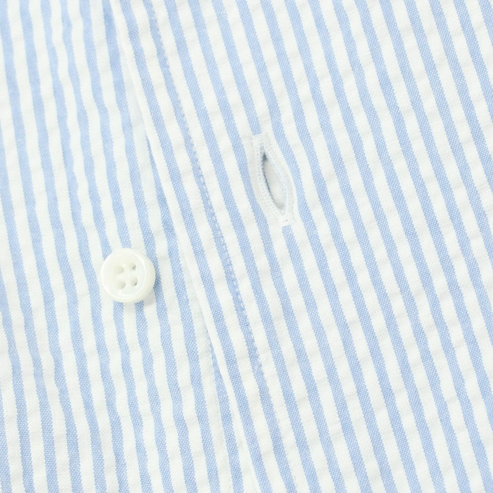 [Used] GUY ROVER Cotton Soccer Button-down Casual Shirt White x Light Blue [Size M] [BLU] [S/S] [Condition Rank B] ​​[Men&