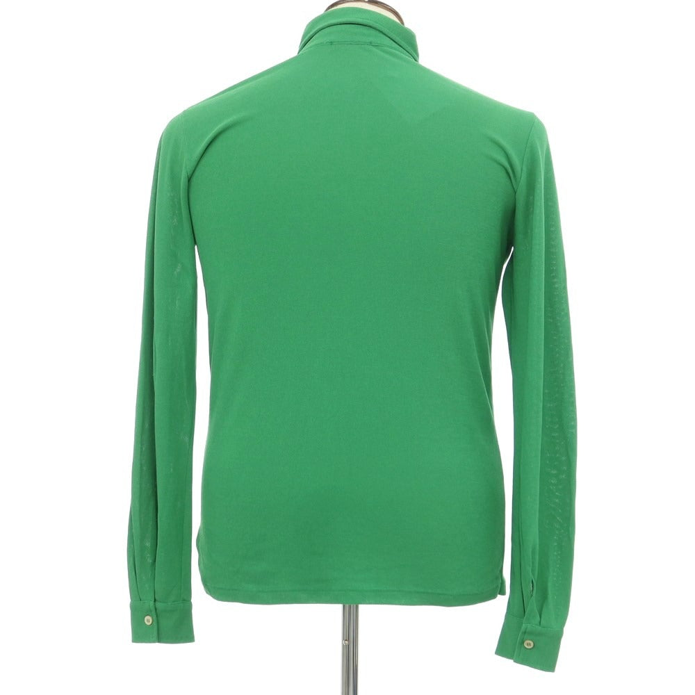 [Used] ZANONE Cotton Button-down Long Sleeve Polo Shirt Green [Size 50] [GRN] [S/S] [Condition Rank B] ​​[Men&