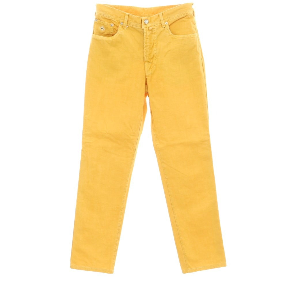 [Used] Luigi Borrelli Cotton 5-pocket pants
 Orange yellow [48] [Condition rank B] ​​[Men&