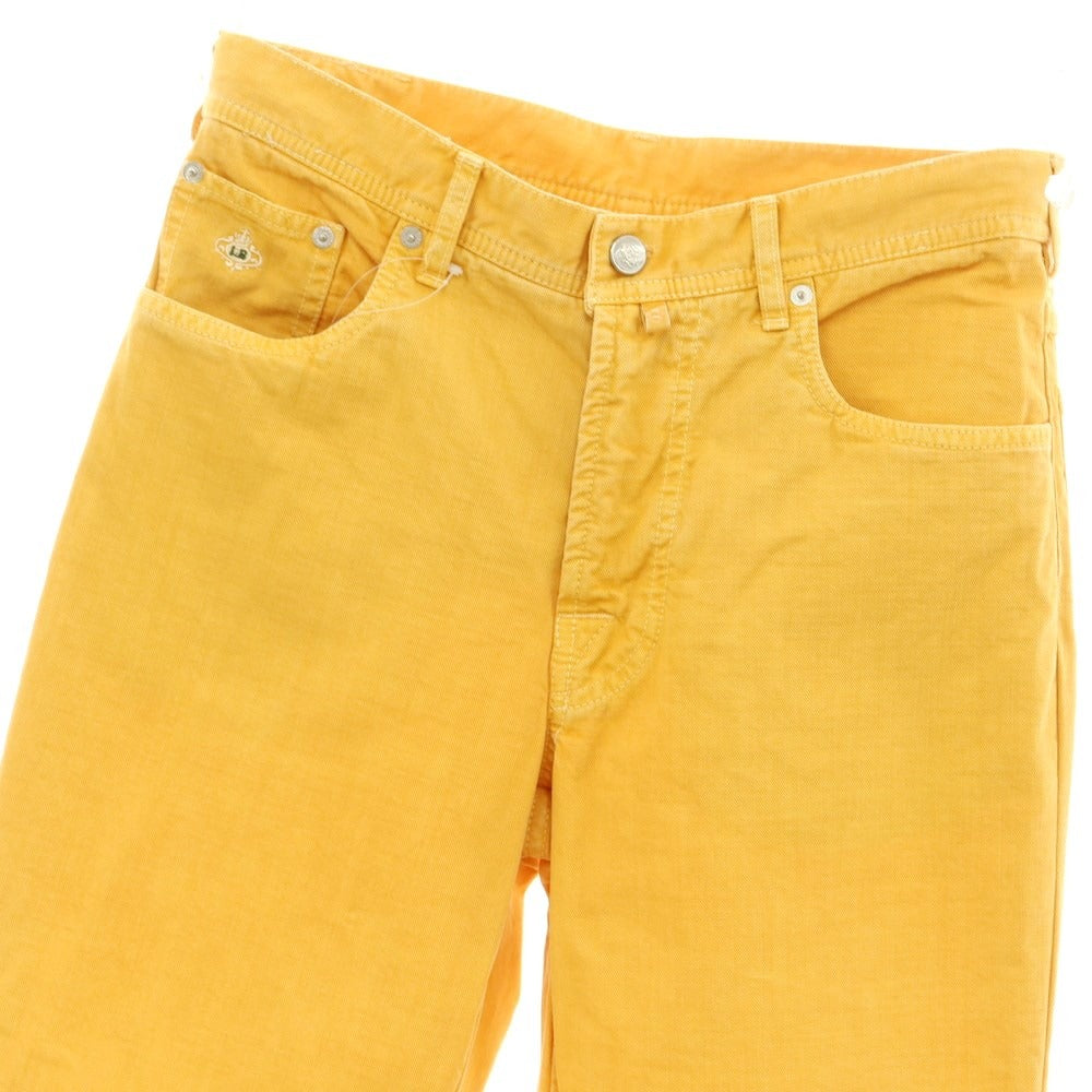 [Used] Luigi Borrelli Cotton 5-pocket pants
 Orange yellow [48] [Condition rank B] ​​[Men&