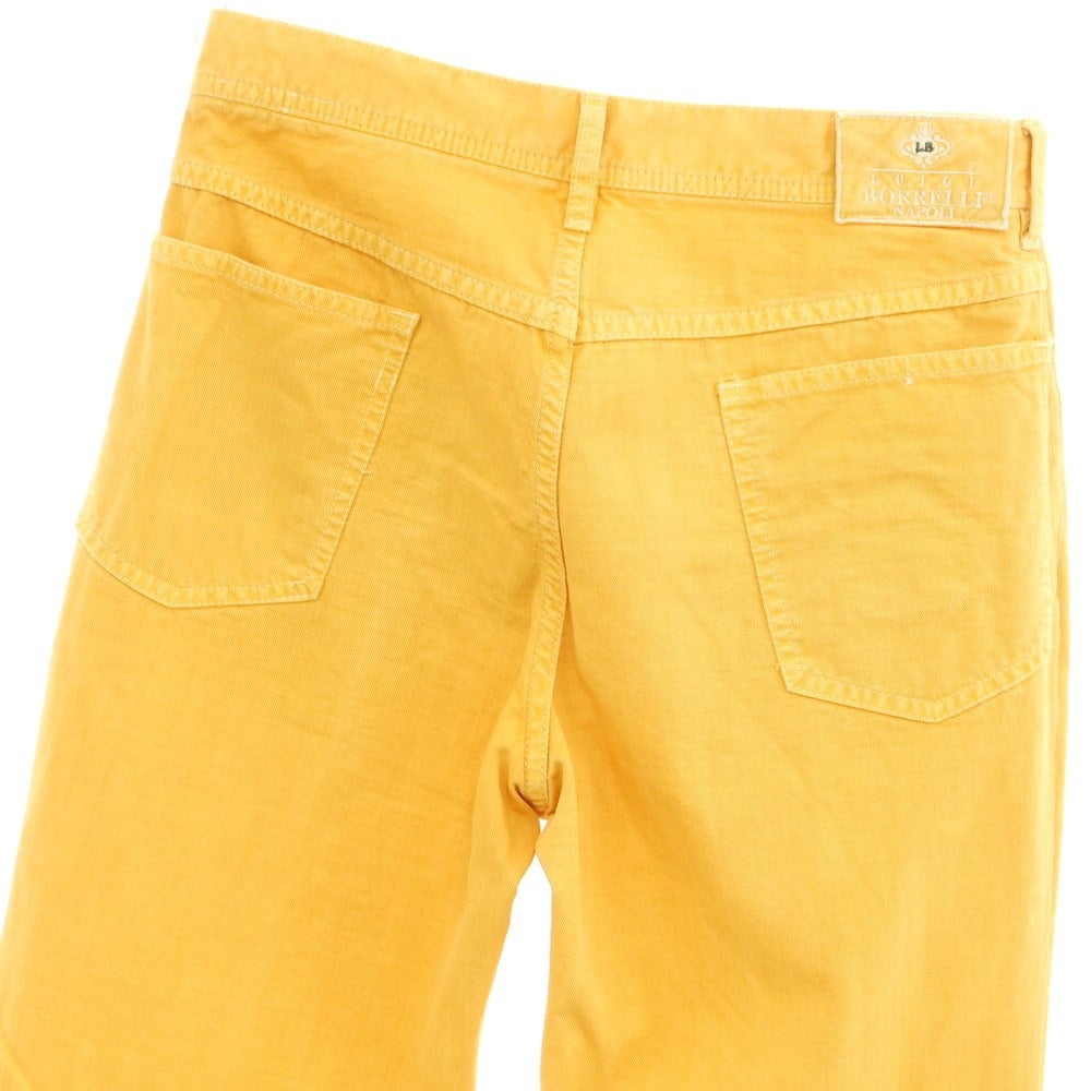 [Used] Luigi Borrelli Cotton 5-pocket pants
 Orange yellow [48] [Condition rank B] ​​[Men&